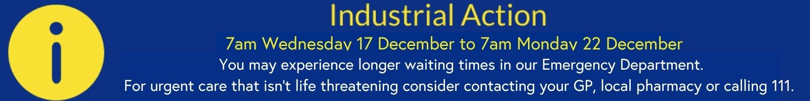 Industrial action at our hospital site, click here to find out more
